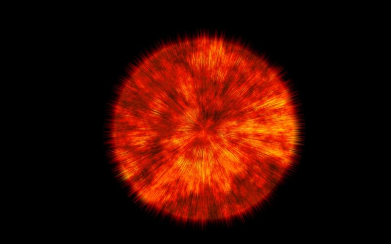 Red Glowing Sphere — Intense