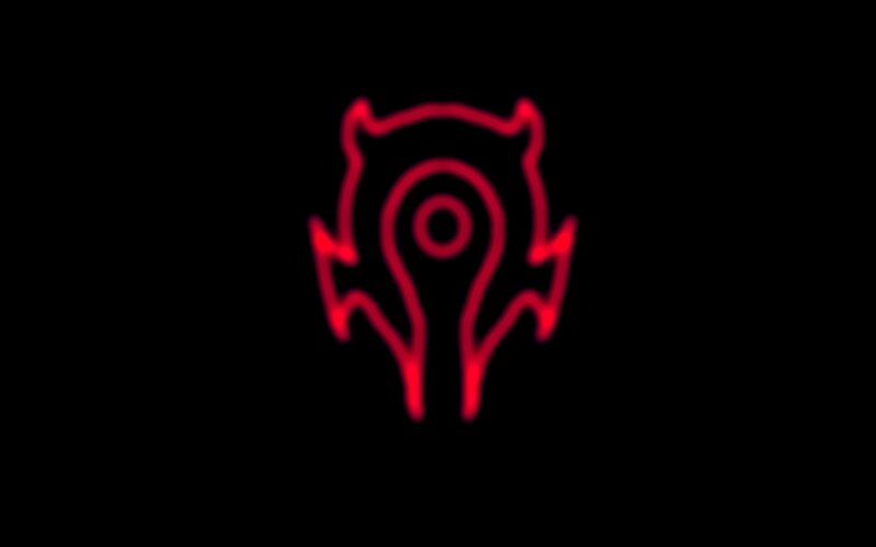 Red Glowing Symbol — Dark