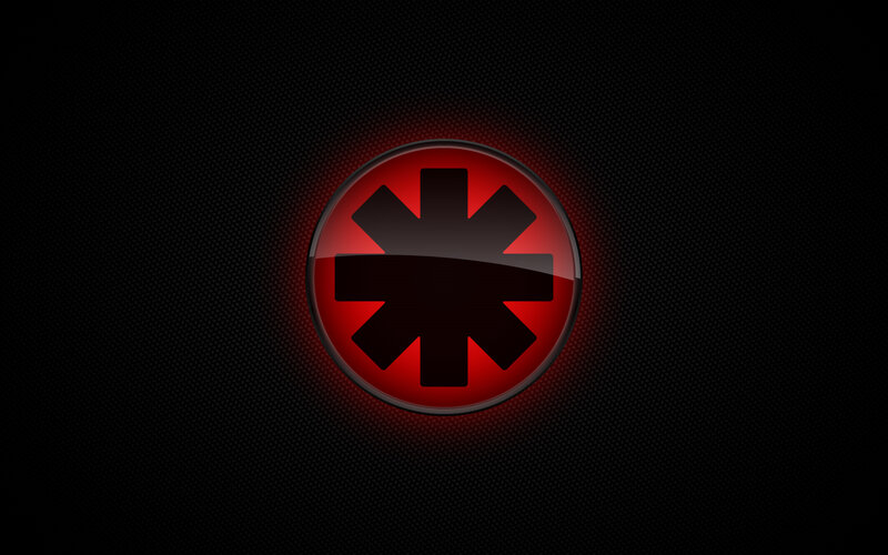 red glowing symbol icon