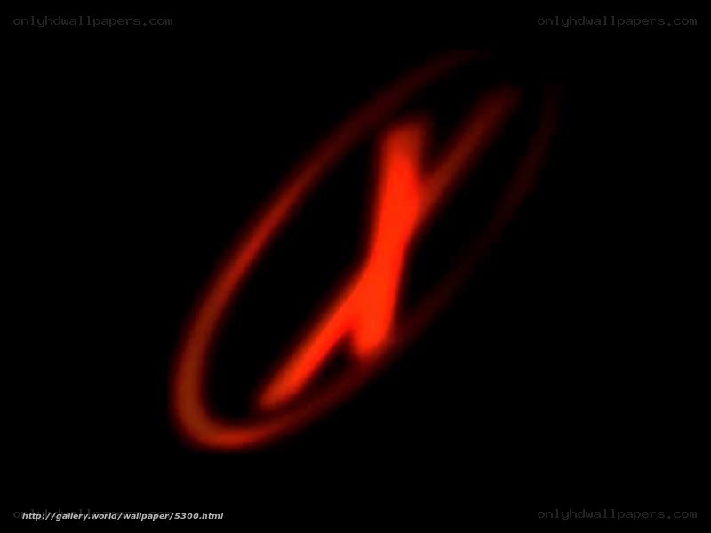 red glowing symbol on black