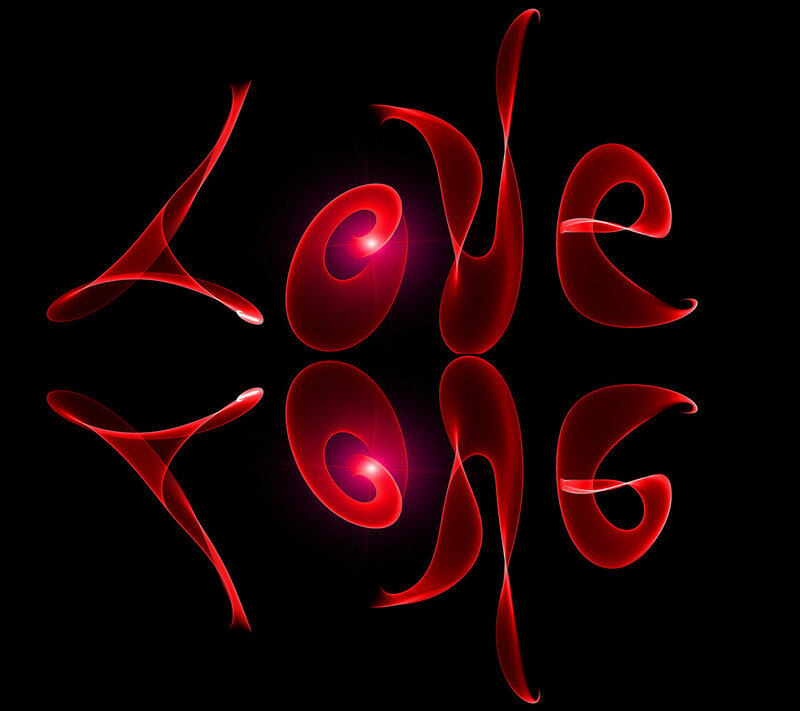 Red Glowing Text