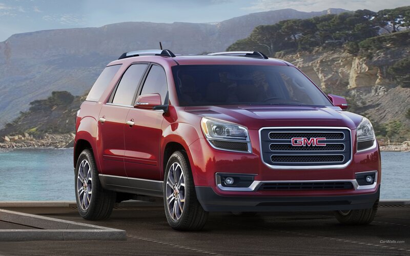 Red GMC Acadia SUV — Serene