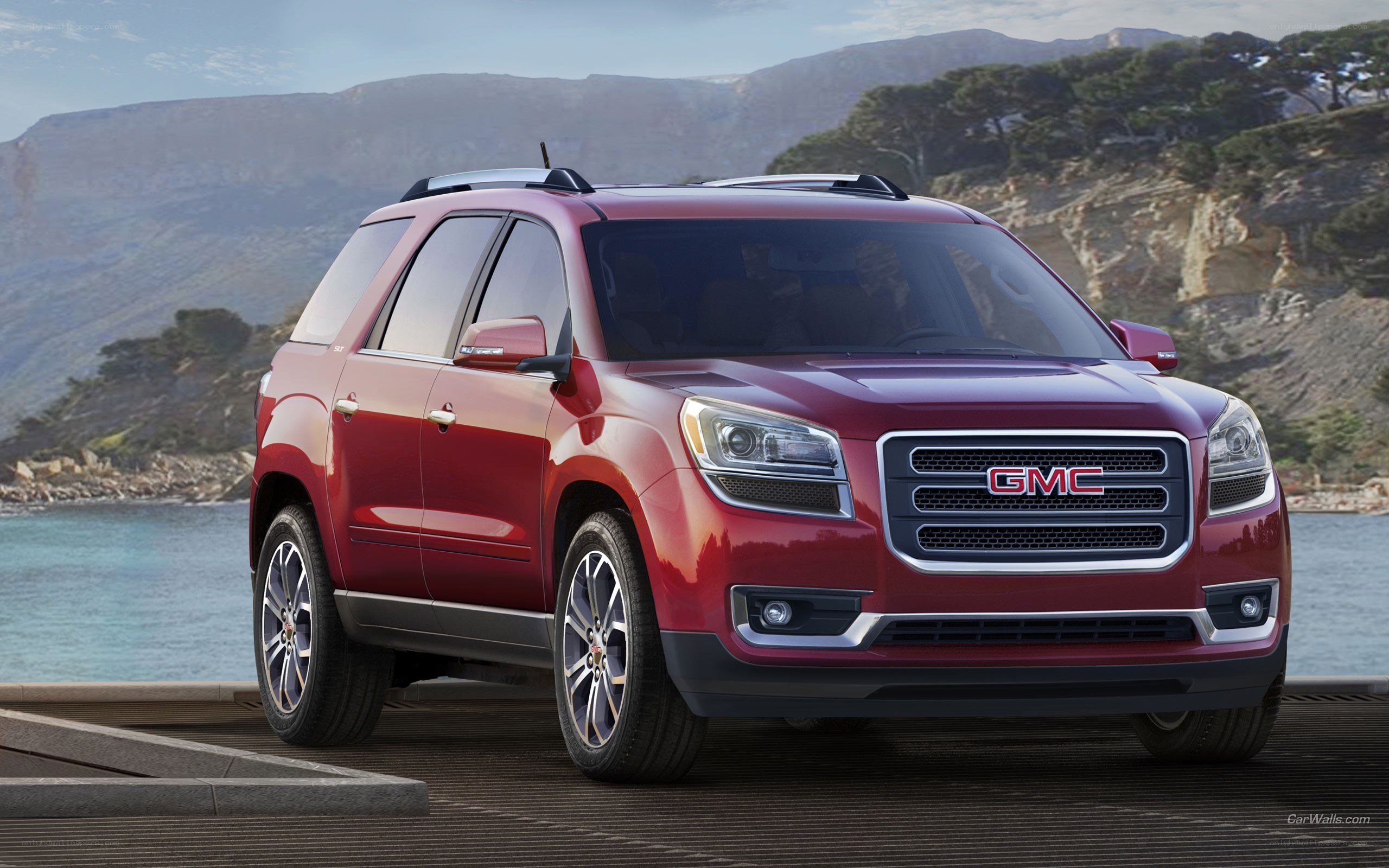 Red GMC Acadia SUV