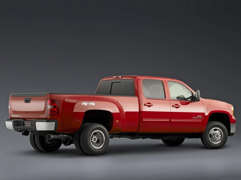 Red GMC Sierra 4x4 truck