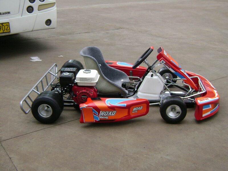 Red Go-kart on Pavement