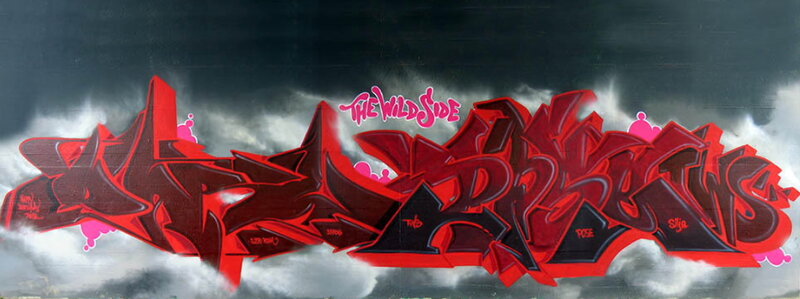 Red Graffiti Art
