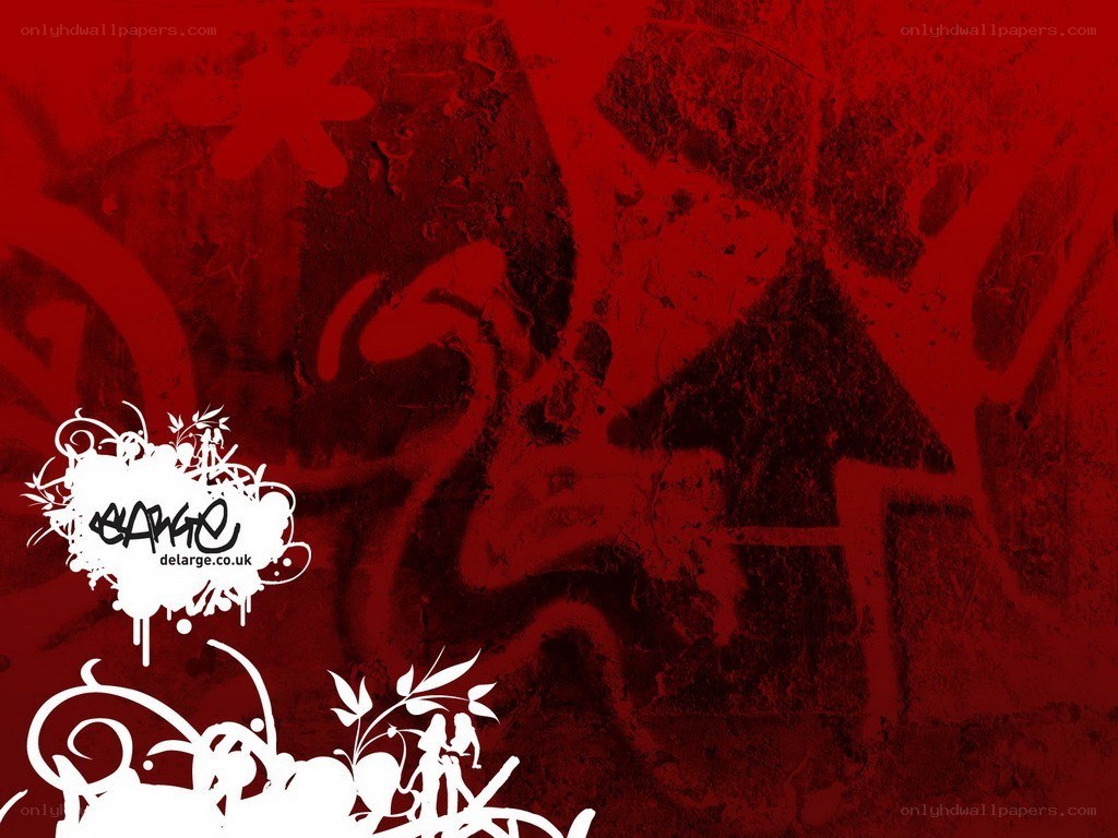 red graffiti background with watermark