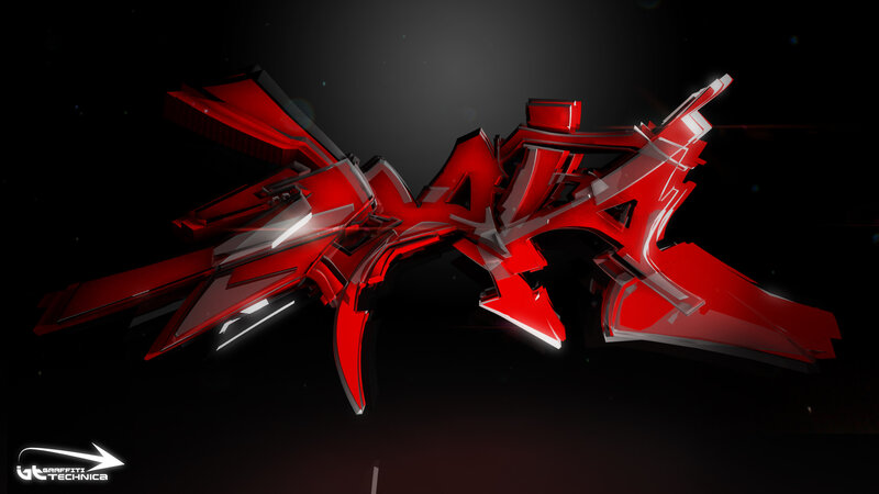 Red Graffiti Letters