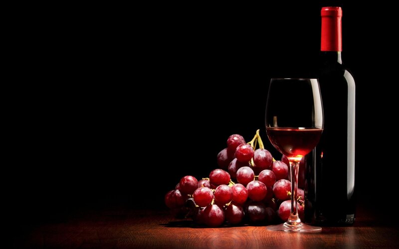 Red Grapes and Wine