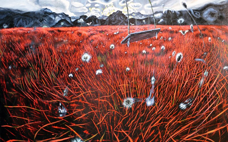 Red Grass Field — Dreamy