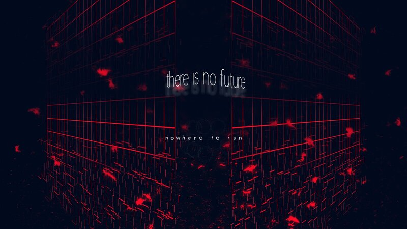 Red Grid Cube