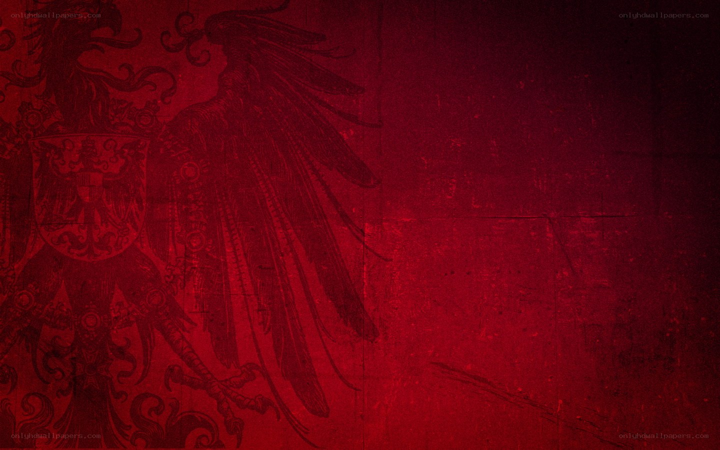 red grunge eagle emblem