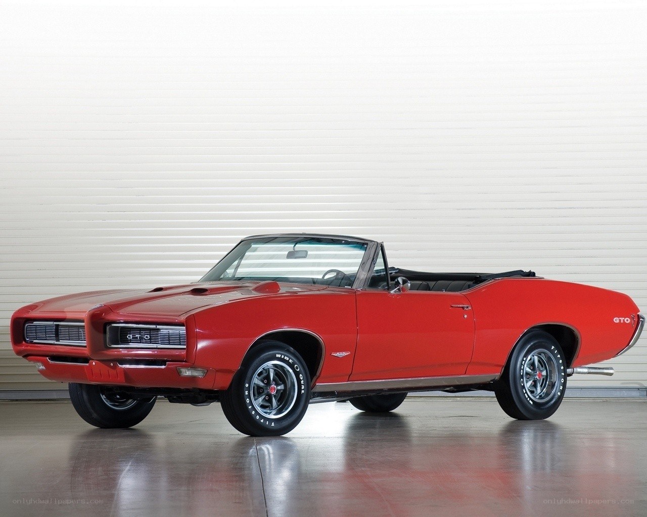 Red GTO Convertible Car