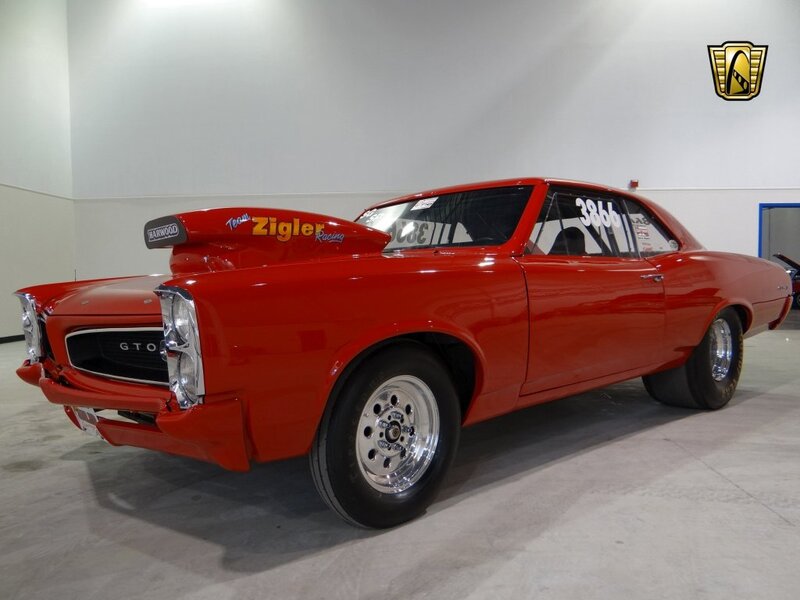 Red Gto Drag Car