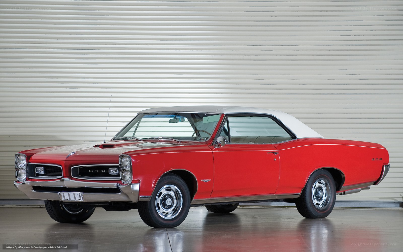 Red GTO muscle car