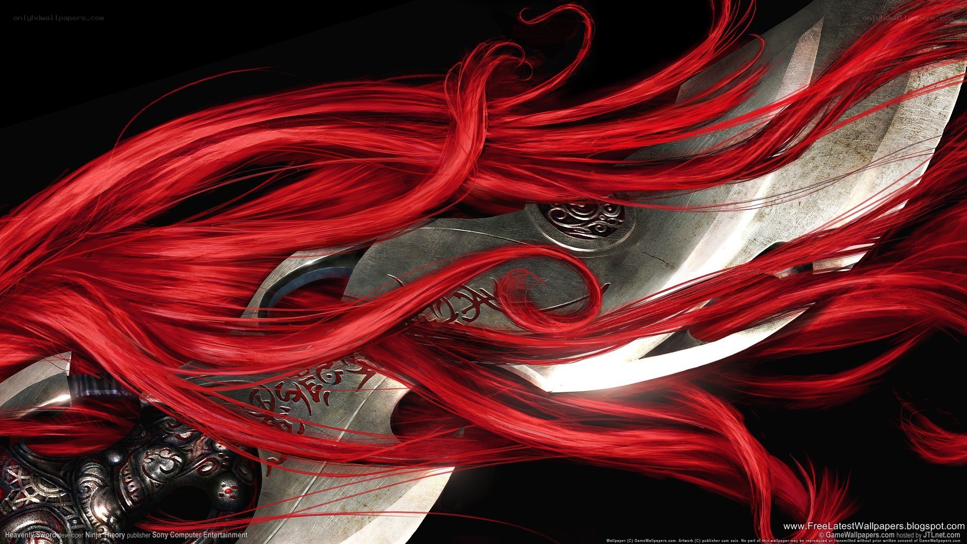 Red hair and sword artwork