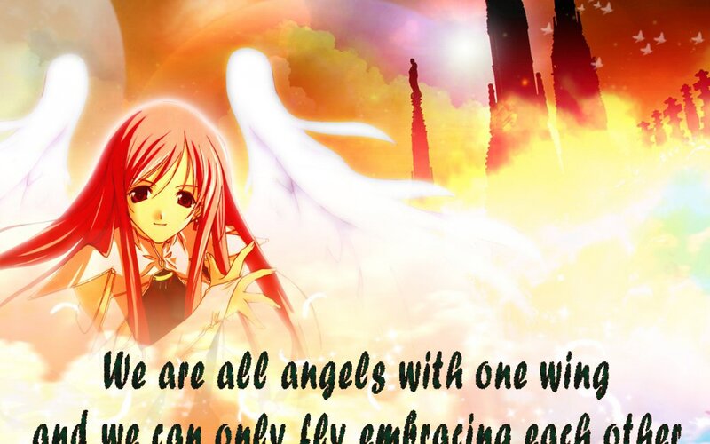Red-haired Angel Girl — Orange, Dramatic