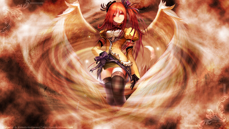 Red-haired Angel Girl