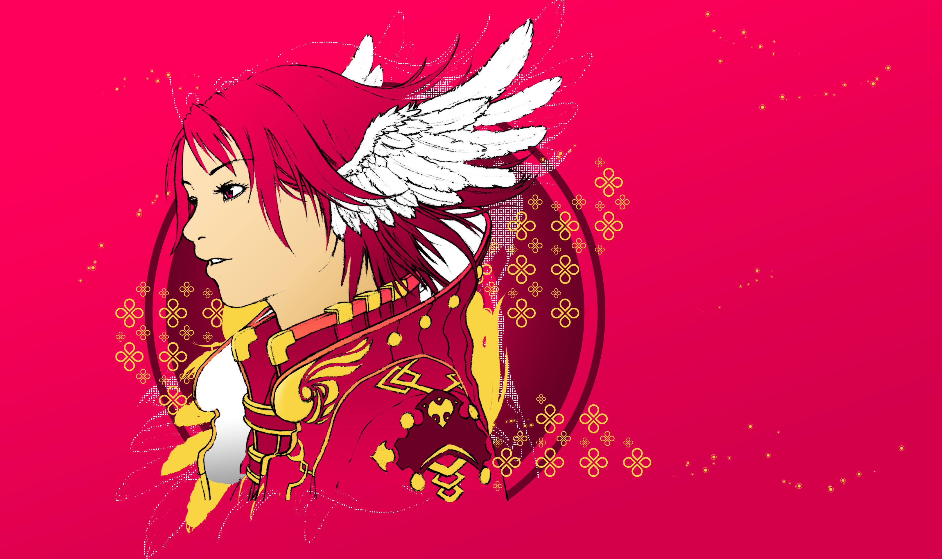 red-haired angel warrior