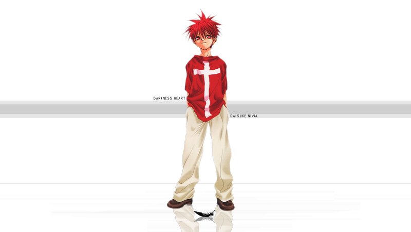 Red-haired Anime Boy — White, Neutral