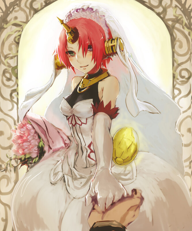 Red-haired Anime Bride