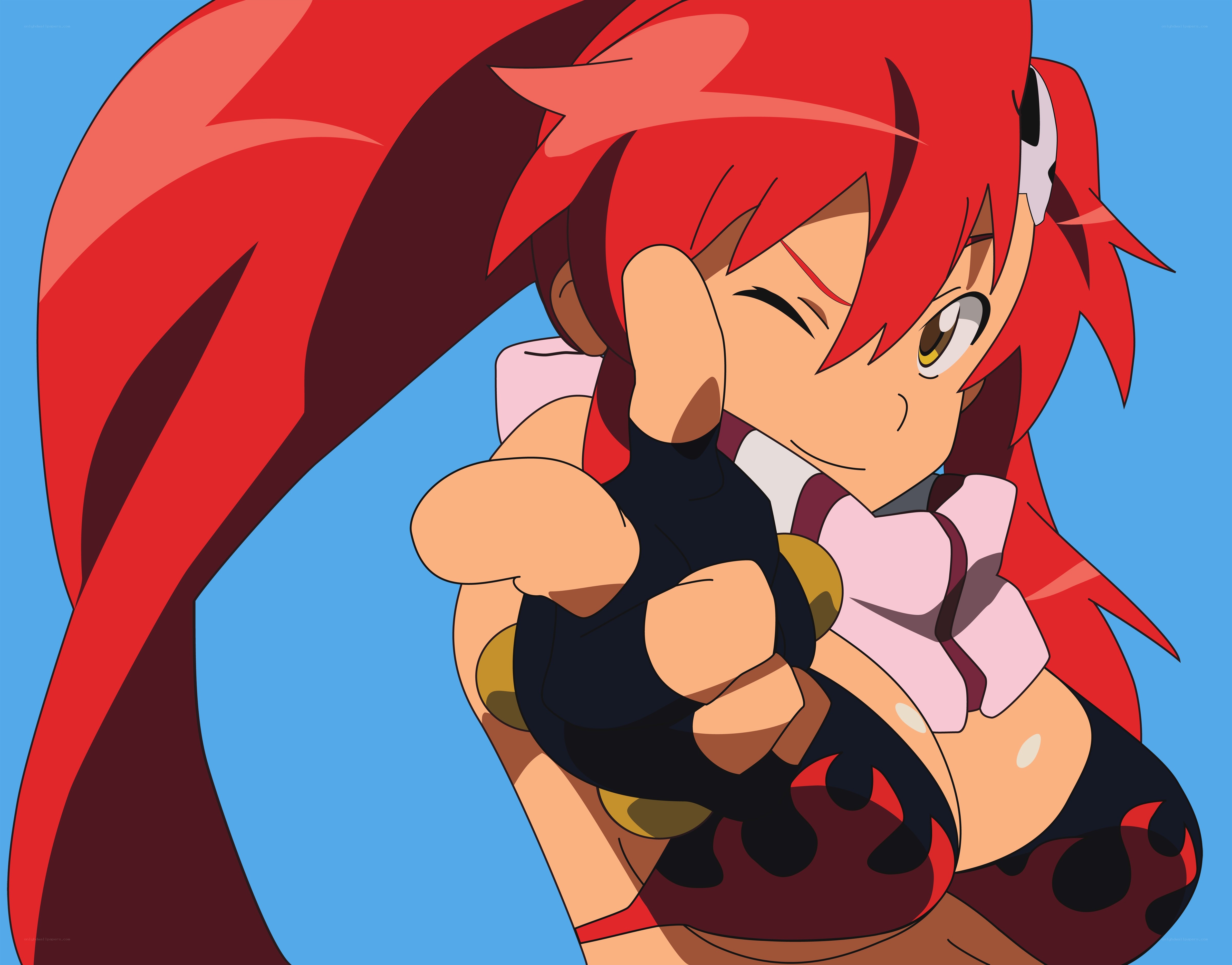 red-haired anime character