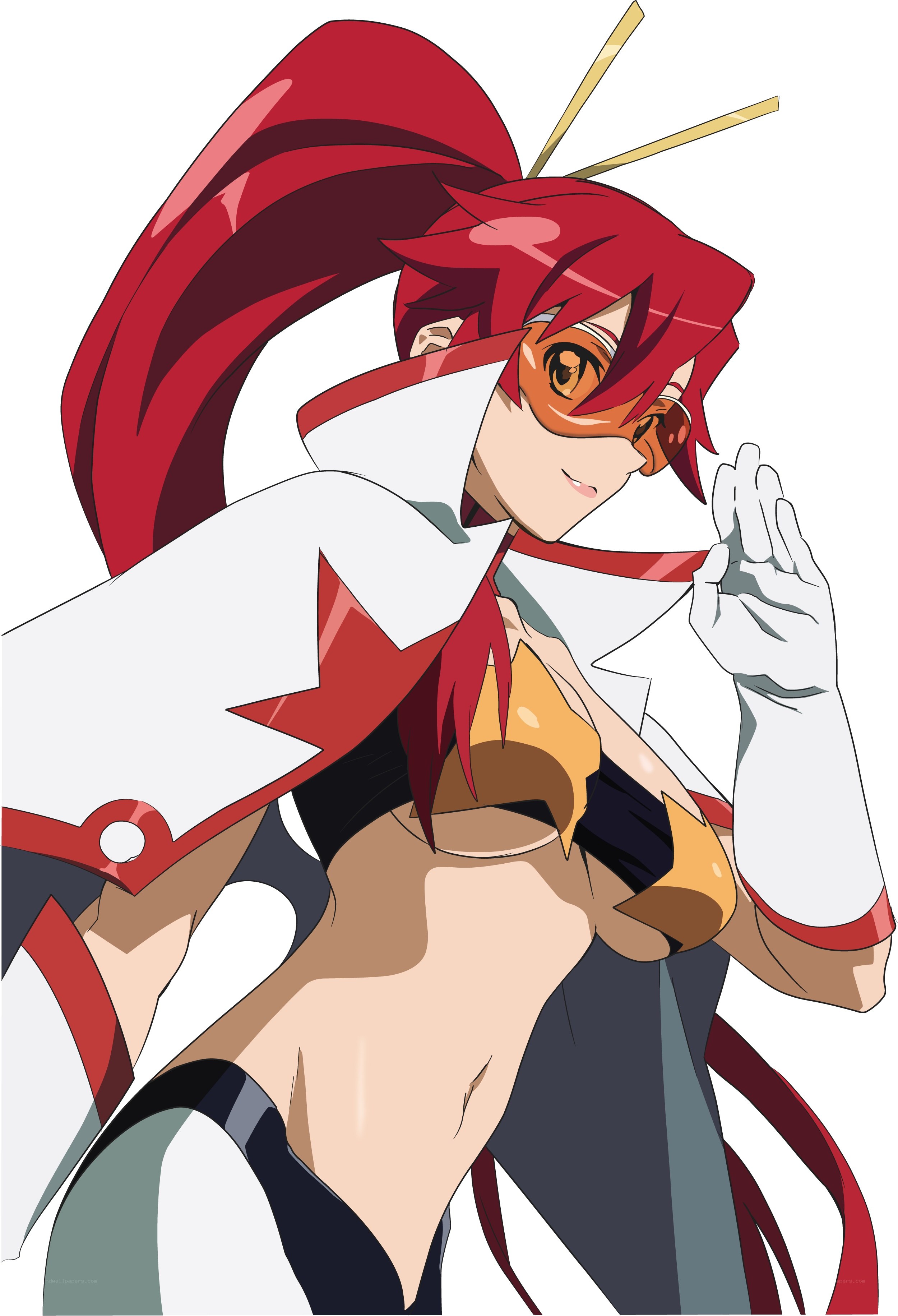 red-haired anime character