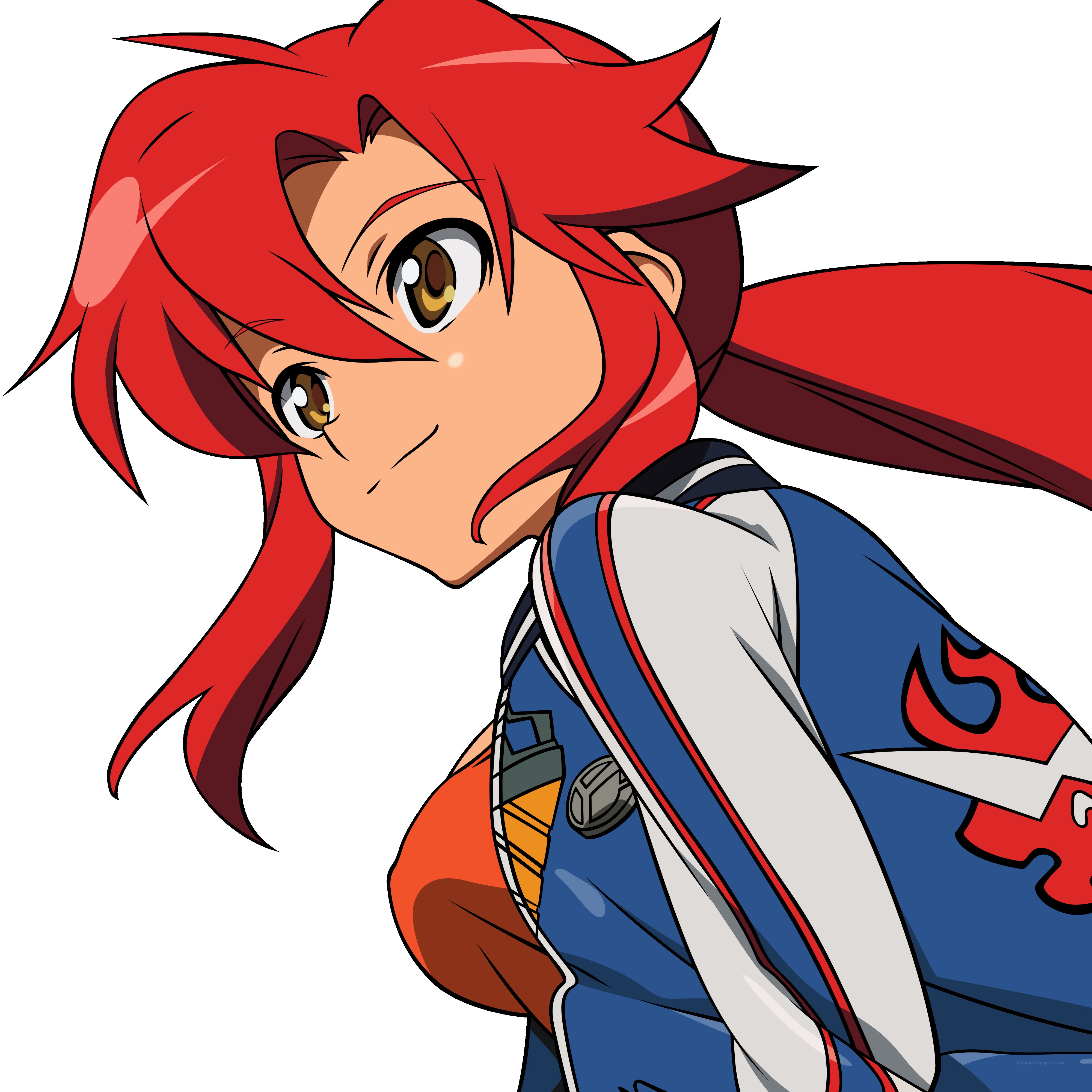red-haired anime character