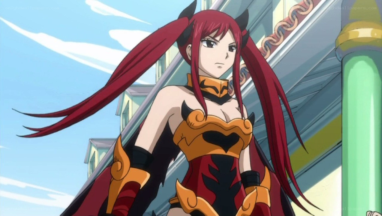 red-haired anime character