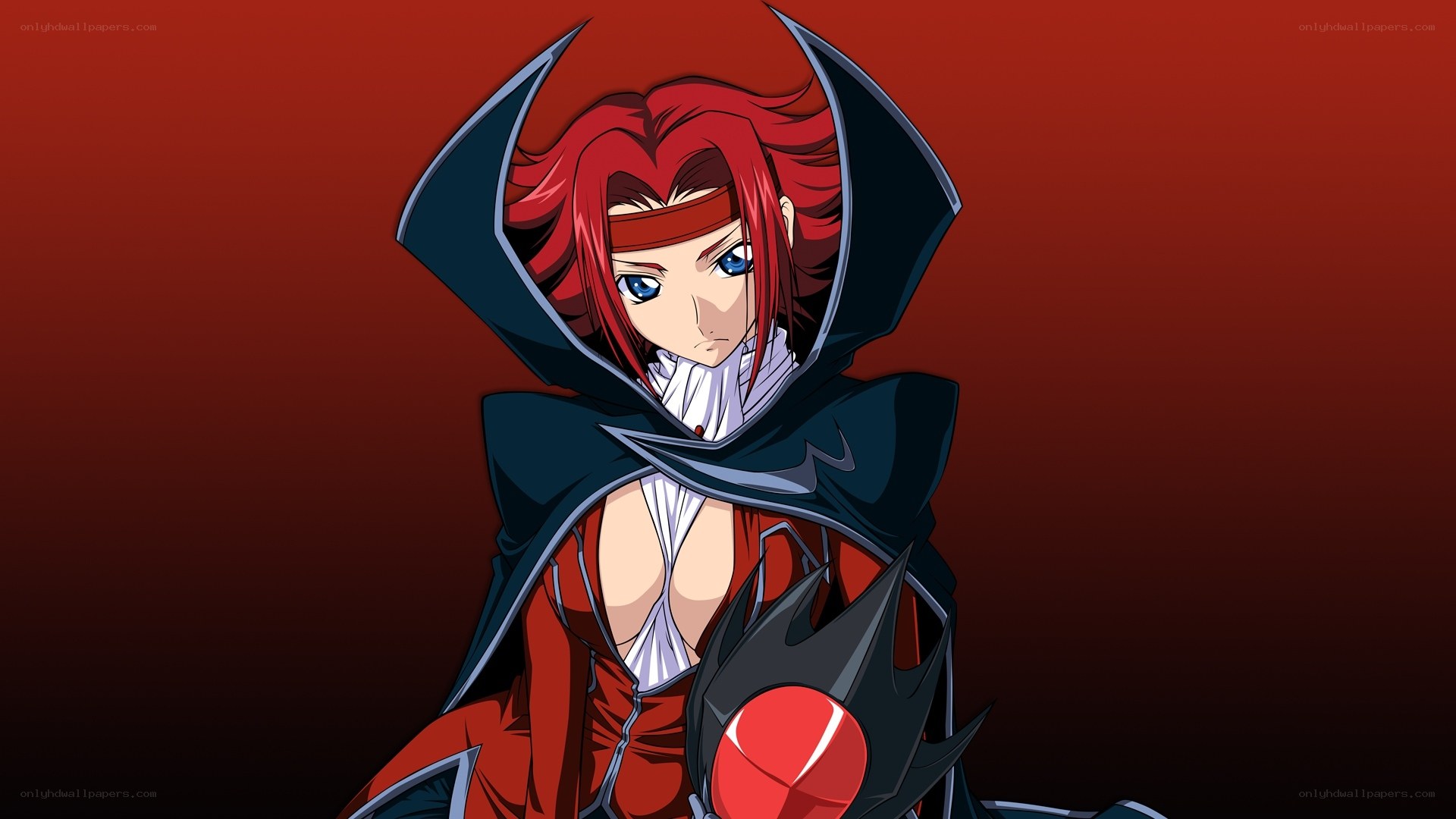 red-haired anime character