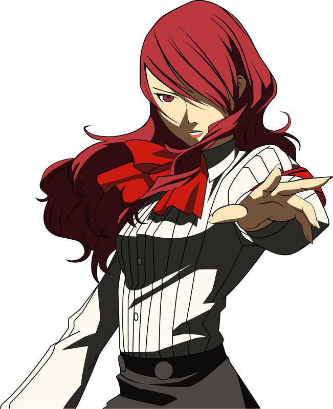 red-haired anime character