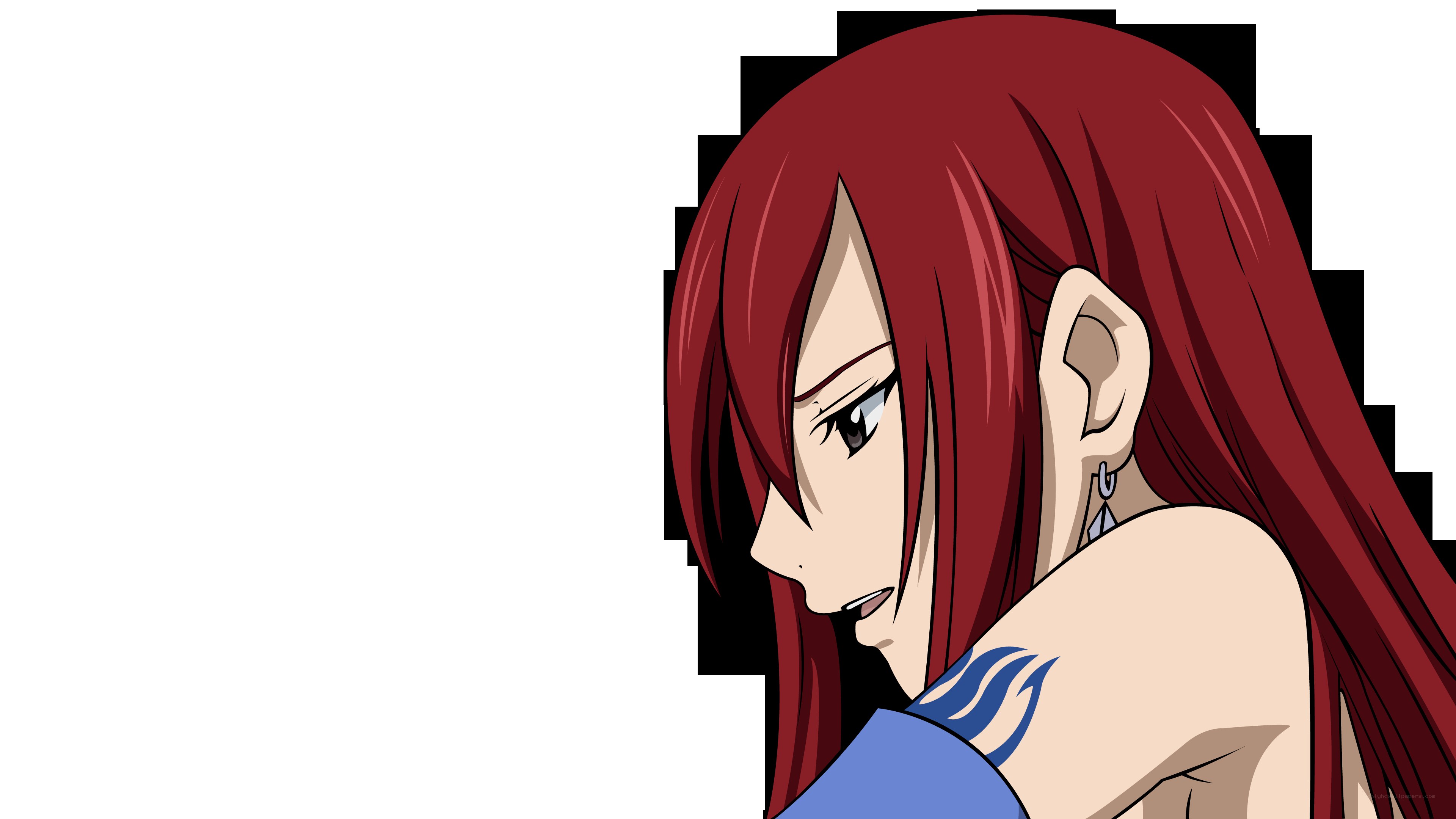 red-haired anime character