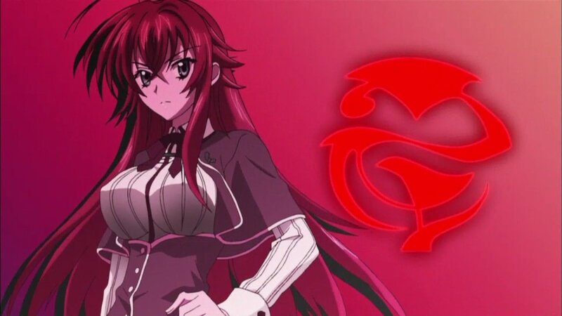 red-haired anime character
