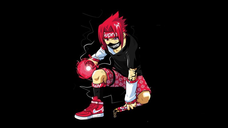 Red-haired Anime Character — Black, Aggressive