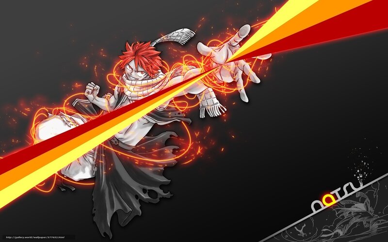 Red-haired Anime Character — Black, Dramatic, Fire, Energy Beam