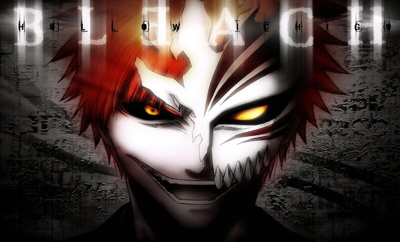 Red-haired Anime Character — Black, Dramatic, Intense