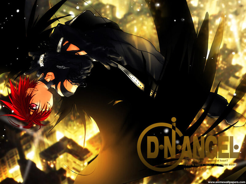 Red-haired Anime Character — Black, Dramatic, Night