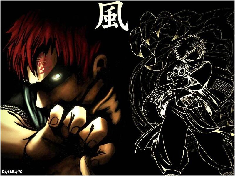 Red-haired Anime Character — Black