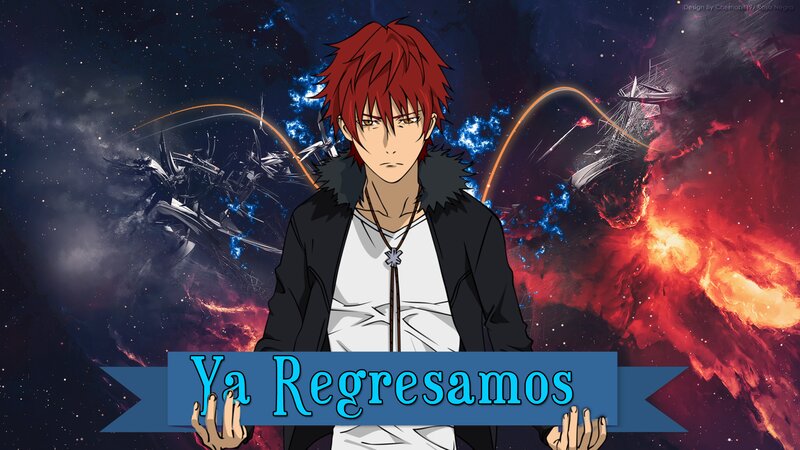 Red-haired Anime Character — Blue, Dramatic, Night, Space