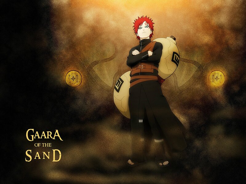 Red-haired Anime Character — Brown, Dramatic, Sand Bags