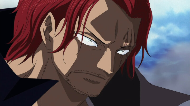 red-haired anime character close-up