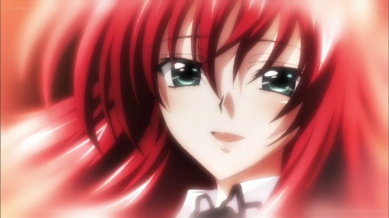 red-haired anime character close-up