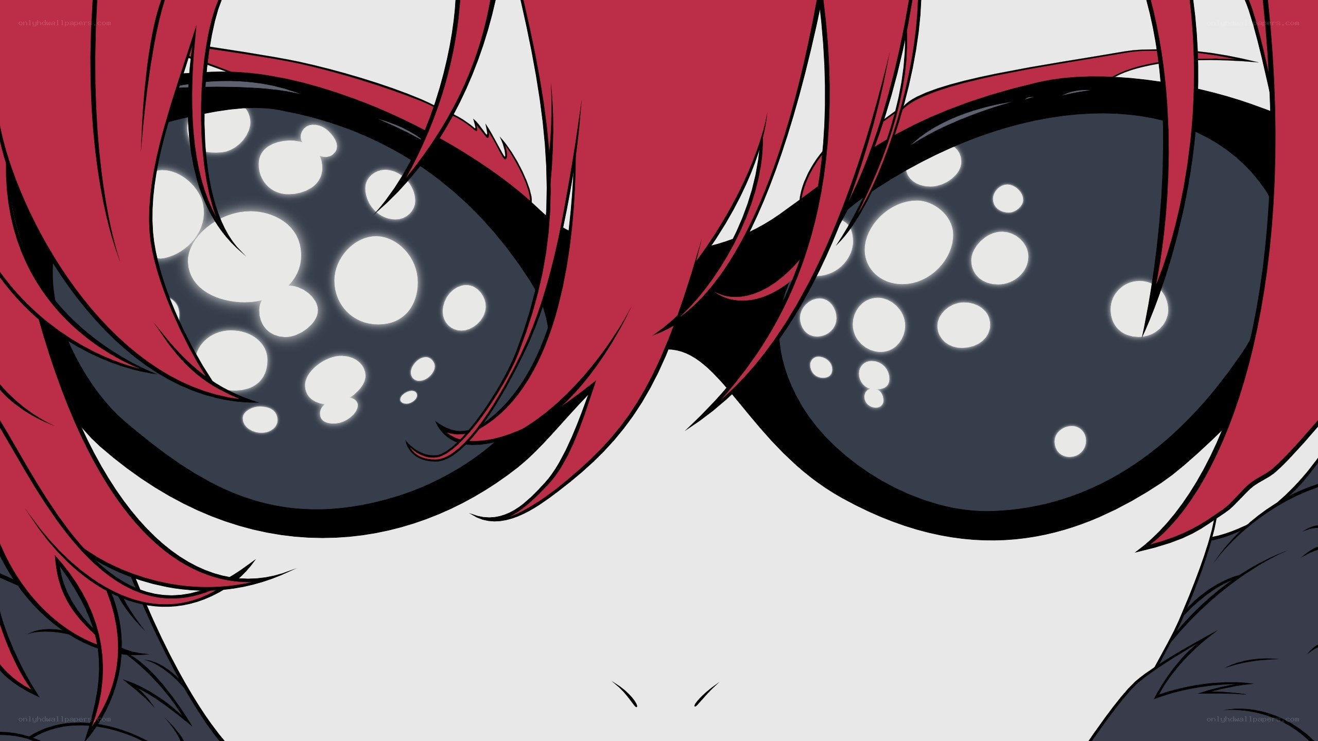 red-haired anime character close-up