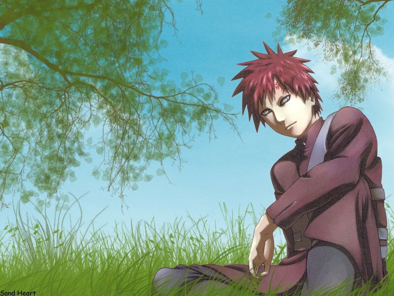 Red-haired Anime Character — Green, Calm