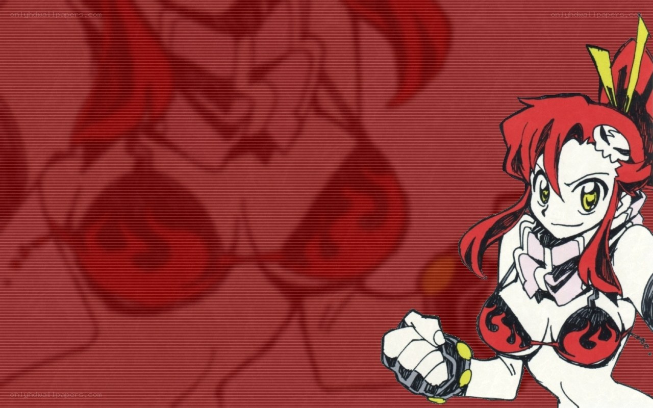 red-haired anime character in action