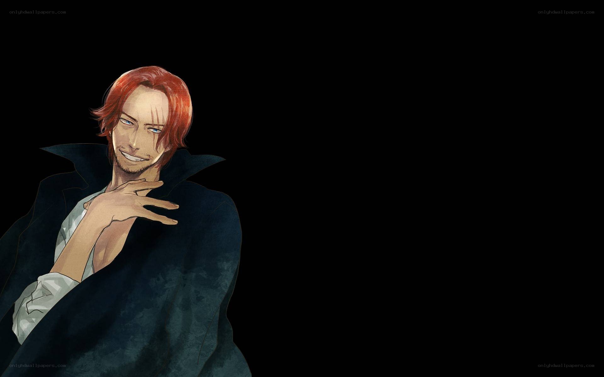 Red-haired anime character in cloak