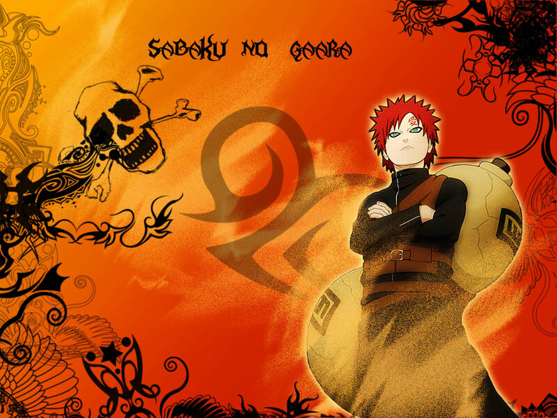 Red-haired Anime Character — Orange, Dramatic, Skull and Crossbones