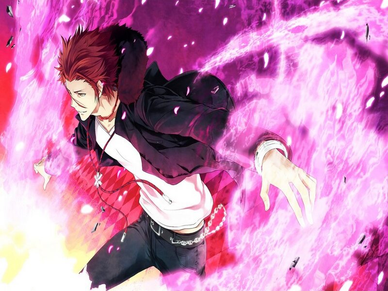 Red-haired Anime Character — Pink, Dramatic