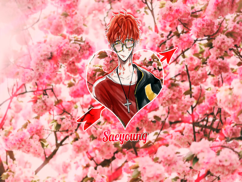 Red-haired Anime Character — Pink, Romantic