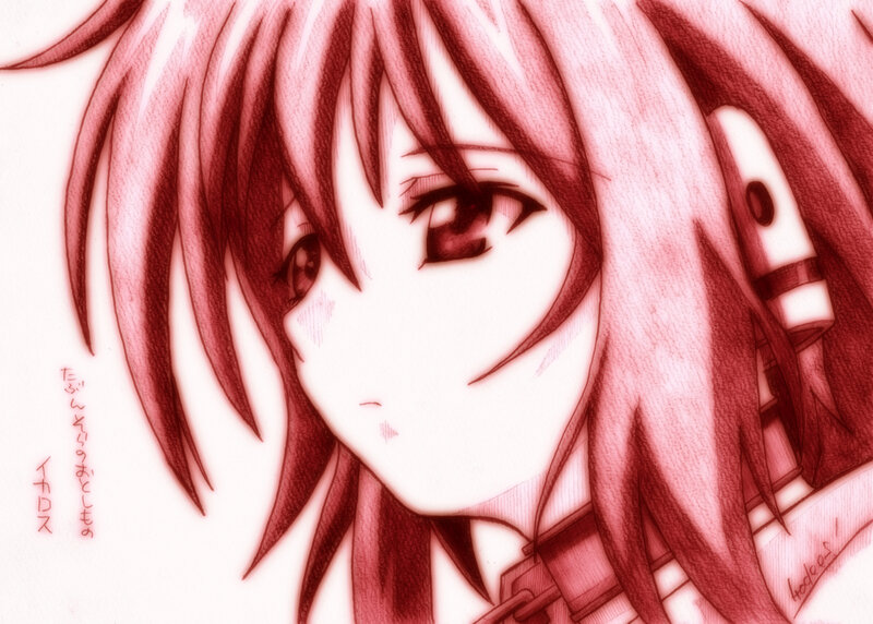red-haired anime character portrait
